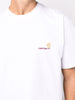 Carhartt Wip T-shirt Bianco Uomo Ricamo Logo 4