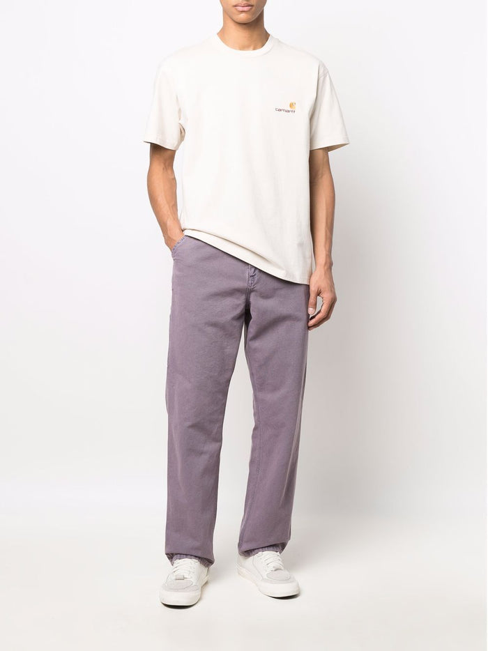 Carhartt Wip Pocket Men's T-Shirt White Embroidery Logo C 2