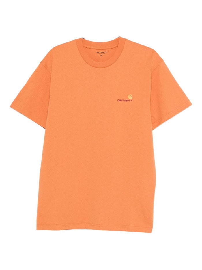 Carhartt Wip American Men's T-shirt Orange 1