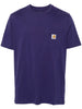 Carhartt T-shirt Viola Uomo Tasca Patch Logo 5