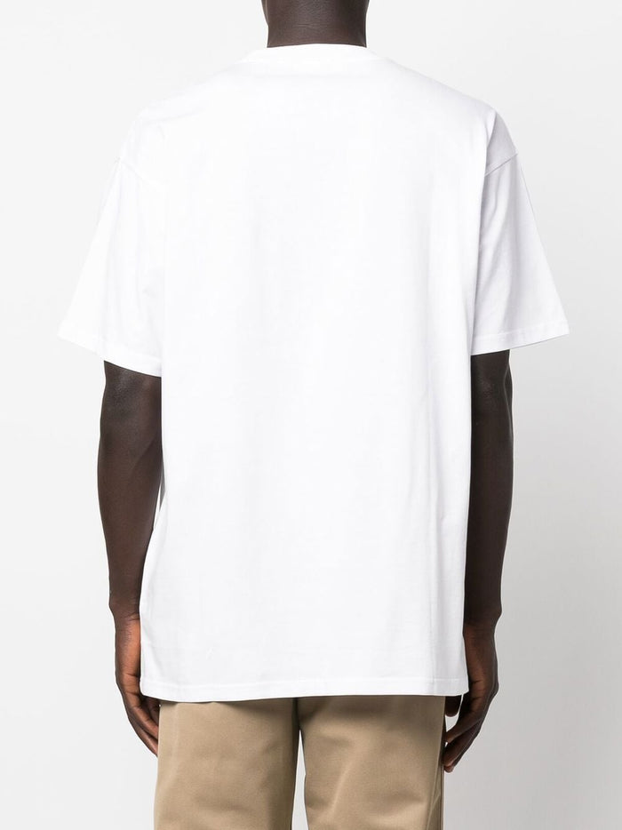 Carhartt T-shirt Bianco Uomo Micro Logo 4