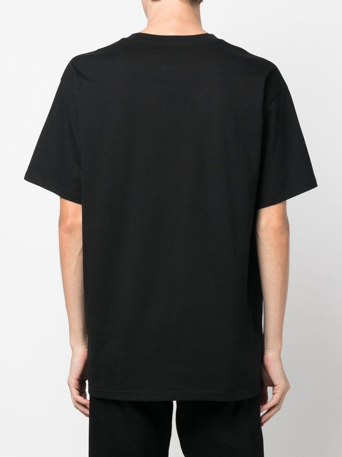 Carhartt WIP T-shirt Nero Uomo Ricamo Logo 3