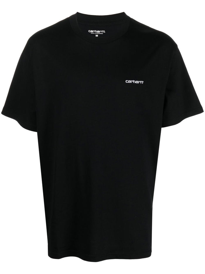 Carhartt WIP T-shirt Nero Uomo Ricamo Logo 5