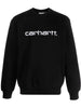 Carhartt Felpa Nero Uomo Ricamo Logo 5