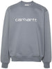 Carhartt Felpa Grigio Uomo Logo Ricamato 5