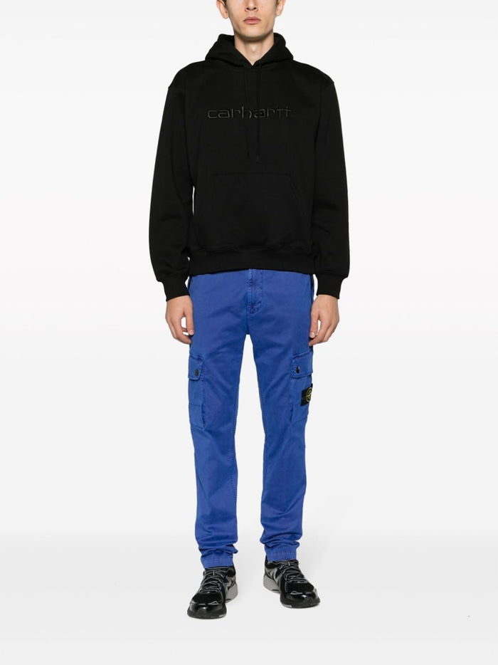 Carhartt Wip Herren-Kapuzenpullover mit Logo-Stickerei in Schwarz 1