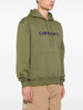 Carhartt Felpa Verde Uomo Cappuccio con Ricamo Logo 2