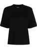 Carhartt Wip Donna T-shirt Nero Micro Logo Ricamato 5