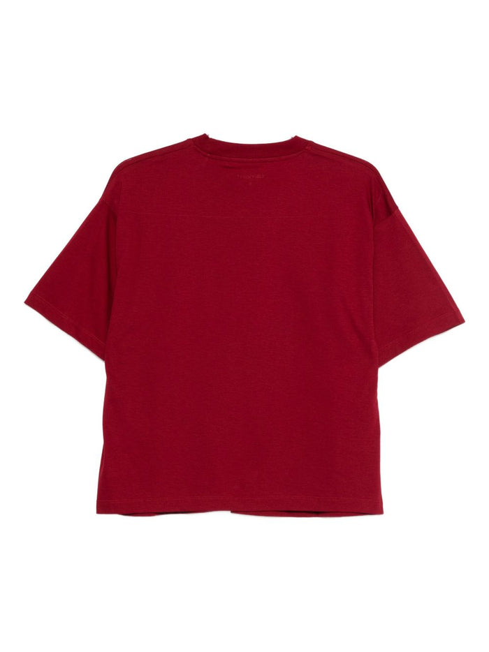 Carhartt Wip Donna T-shirt Rosso Micro Logo C 2