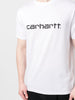 Carhartt White Men's T-shirt with Logo Print 4