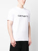 Carhartt White Men's T-shirt with Logo Print 2