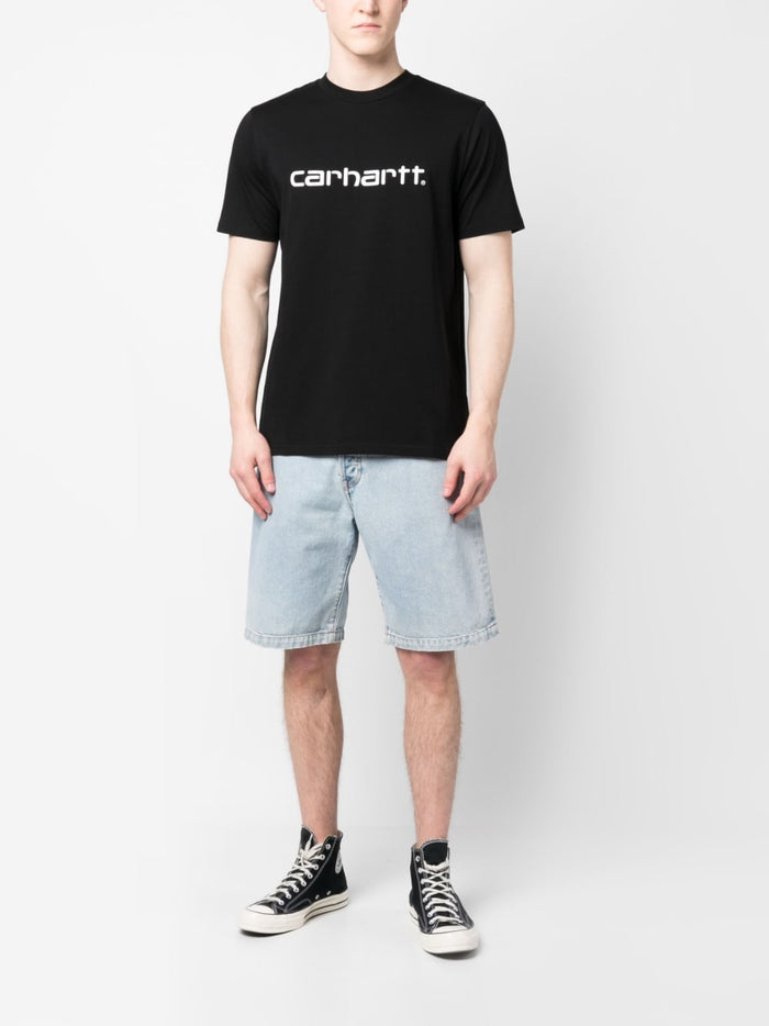 Carhartt Black Men's T-shirt with Logo Print 1