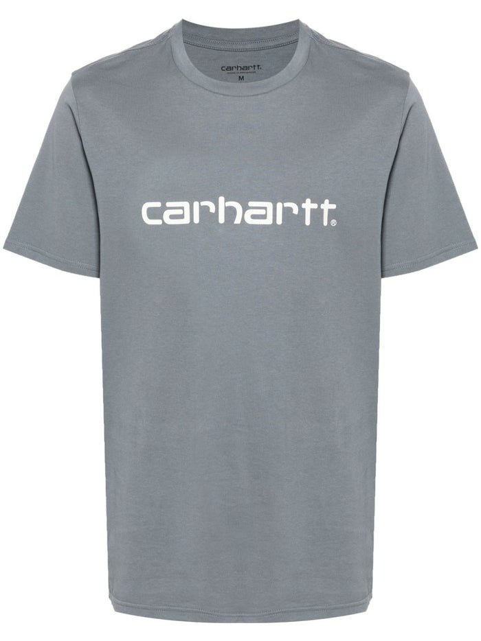 Carhartt T-shirt Grigio Uomo Stampa Logo 5