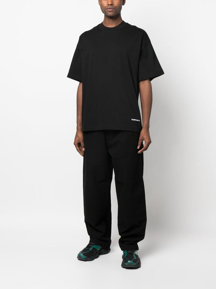 Carhartt Wip T-shirt Nero Uomo Link Script 2