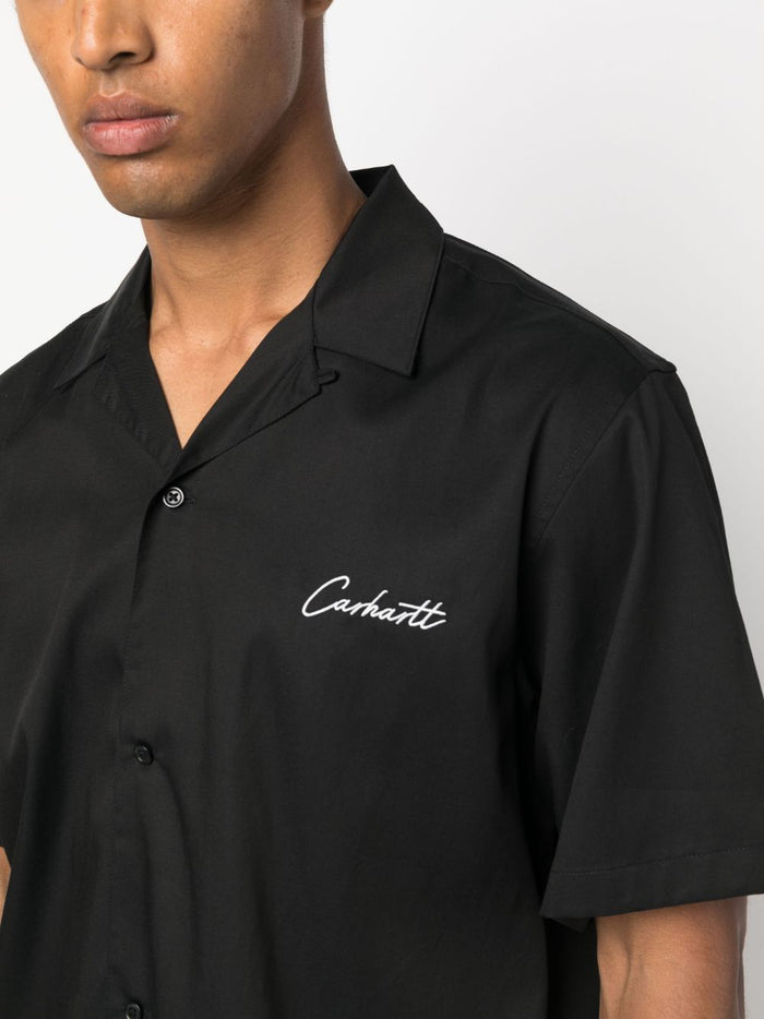 Carhartt Wip Camicia Delray Uomo Nero 4