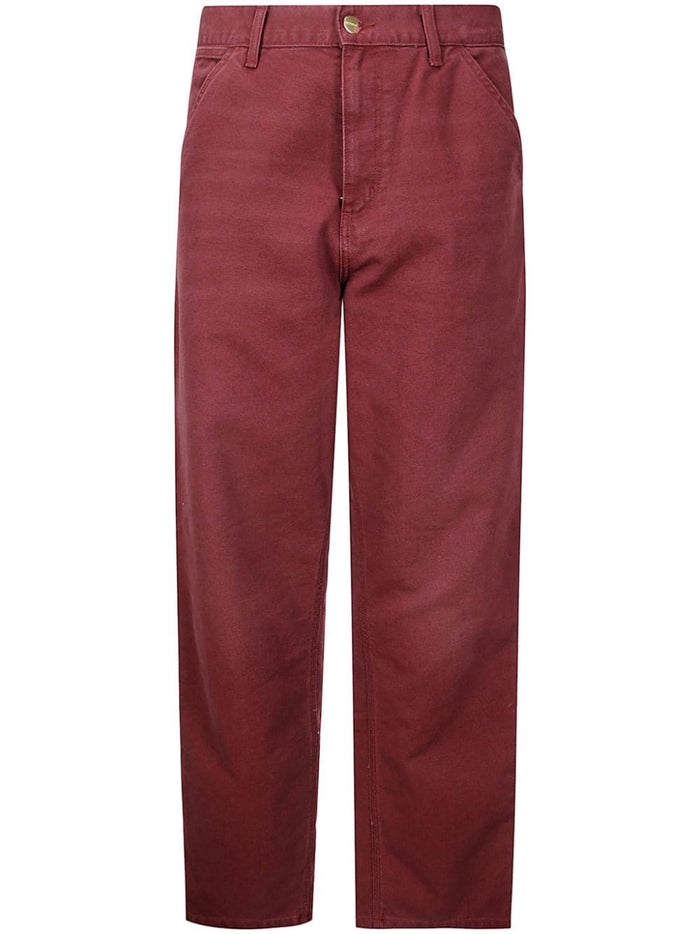 Carhartt WIP Pantalone Bordeaux Uomo Single Knee 1