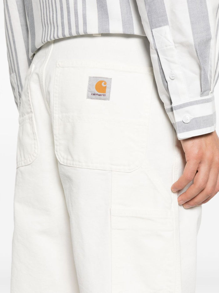 Carhartt WIP Single Knee Uomo Pantalone Bianco 4