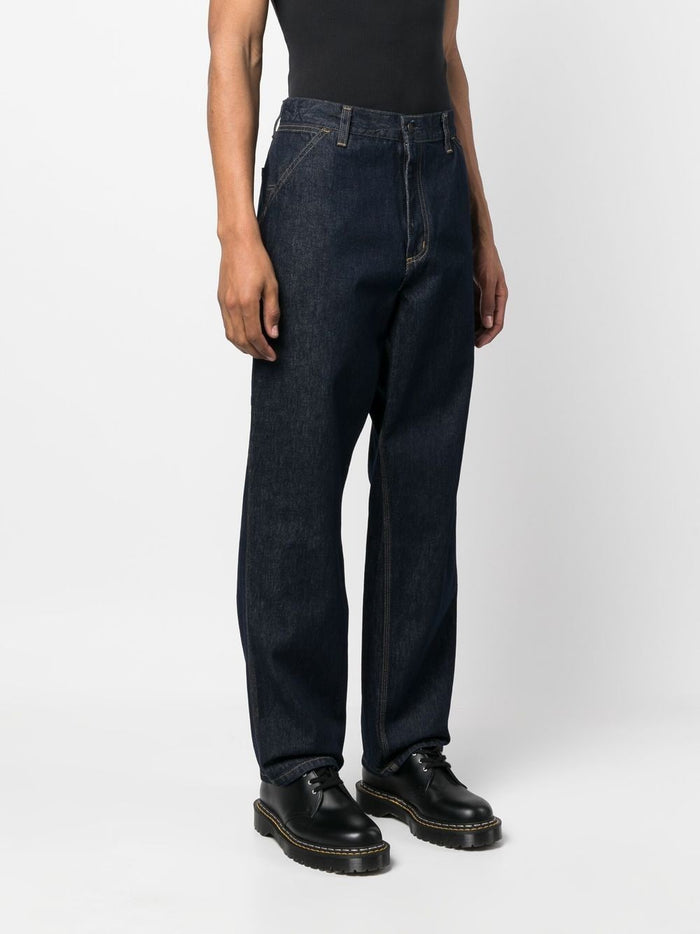 Carhartt Wip Jeans Blu Uomo Single Knee 1