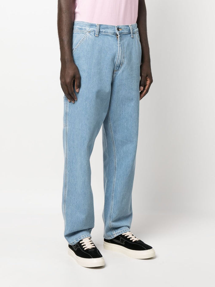 Carhartt WIP Jeans Blu Uomo Smith Lavaggio Chiaro 2