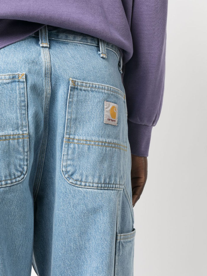 Carhartt WIP Jeans Blu Uomo Smith Lavaggio Chiaro 4