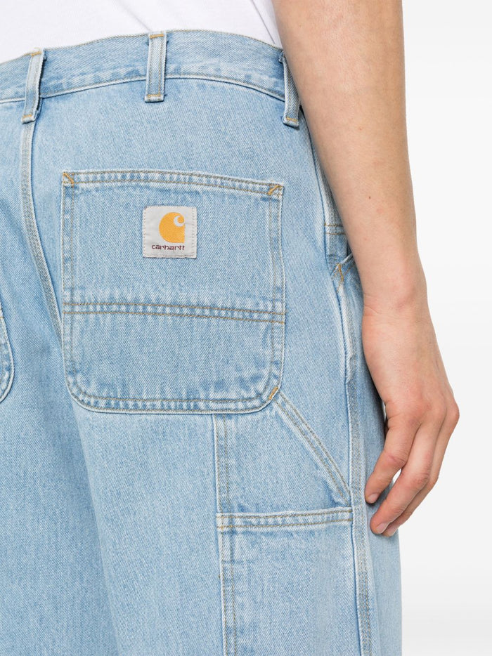 Carhartt Wip Single Knee Uomo Jeans Blu Chiaro 4
