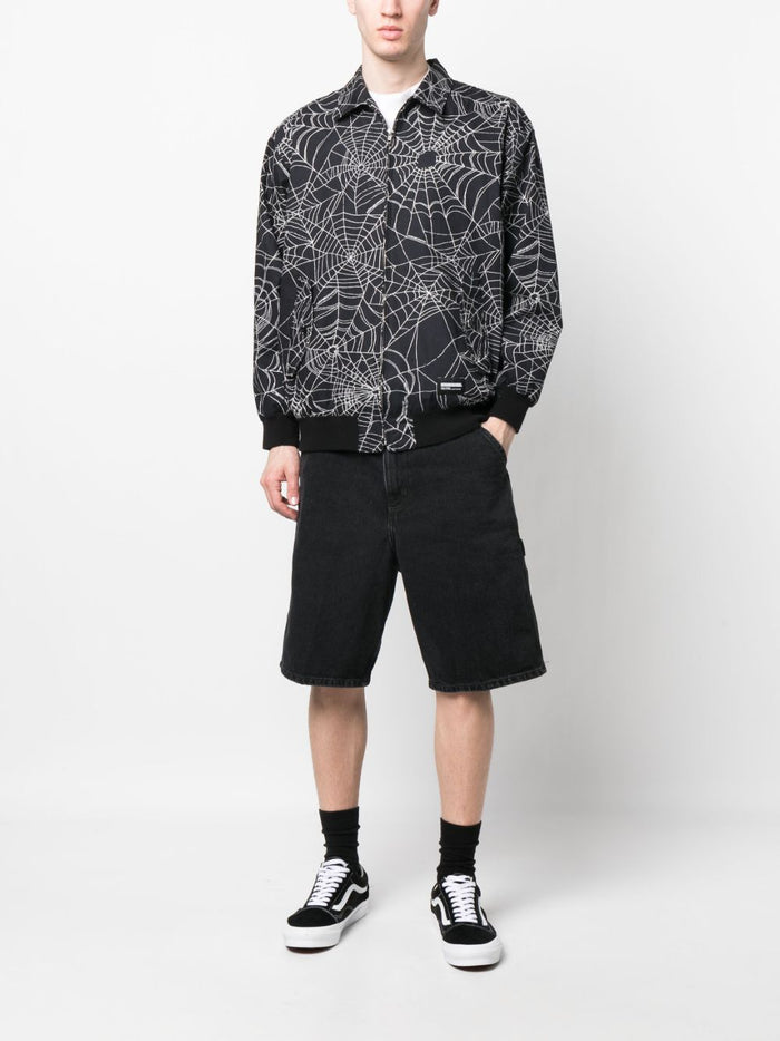 Carhartt Wip Uomo Bermuda Nero Single Knee 2