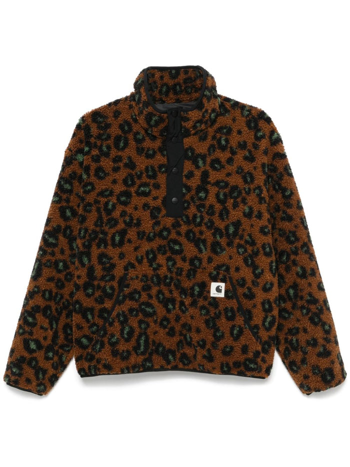 Carhartt Felpa Marrone Donna Animalier 5