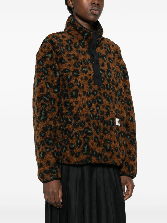 Carhartt Felpa Marrone Donna Animalier 2