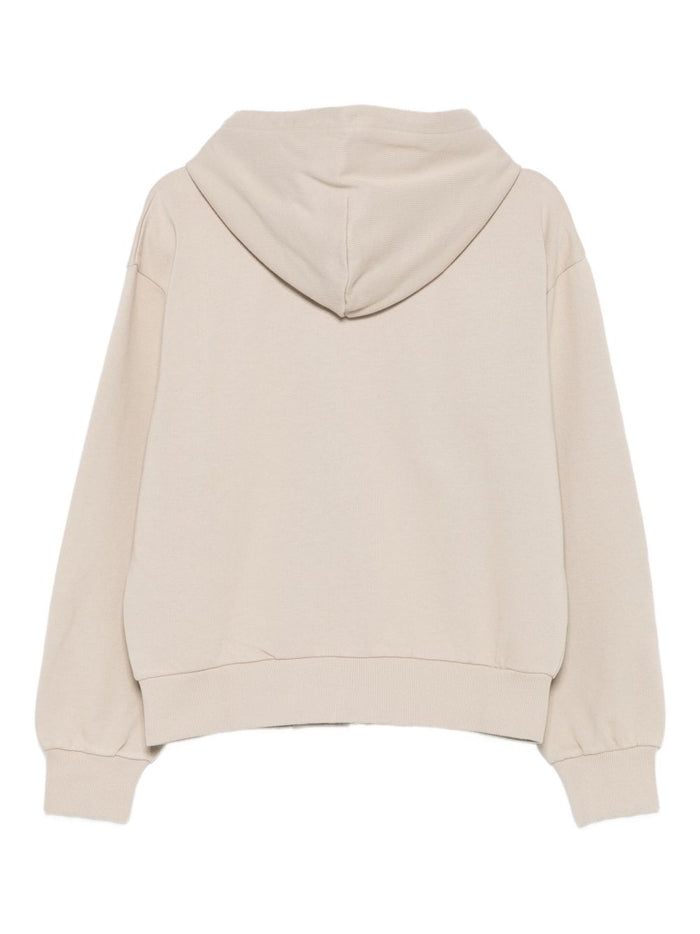 Carhartt Wip Women's Beige Zip-Up Sweatshirt 2