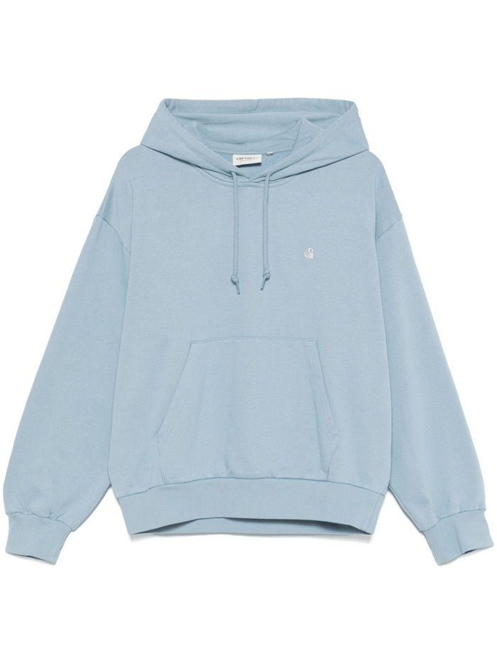 Carhartt Wip Felpa Blu Donna Casey Cappuccio 1