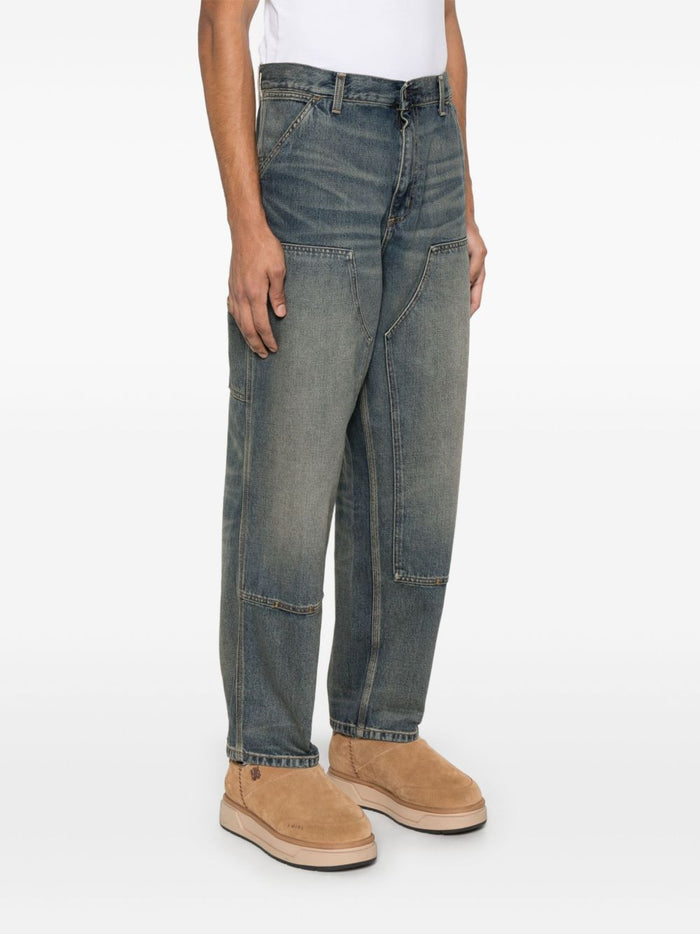 Carhartt Wip Herren-Jeans mit doppeltem Knie, Blau 1