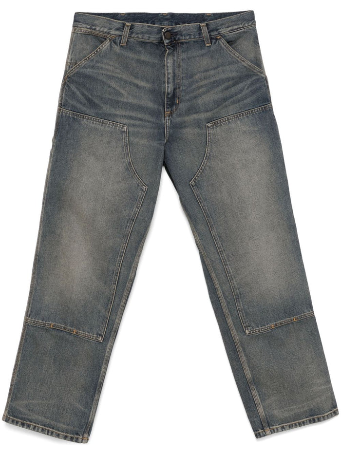 Carhartt Wip Herren-Jeans mit doppeltem Knie, Blau 5