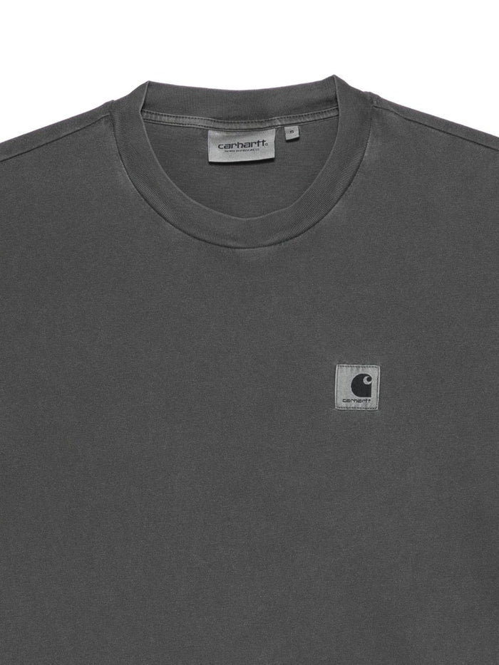 Carhartt Wip T-shirt Patch Logo Donna Nero 3