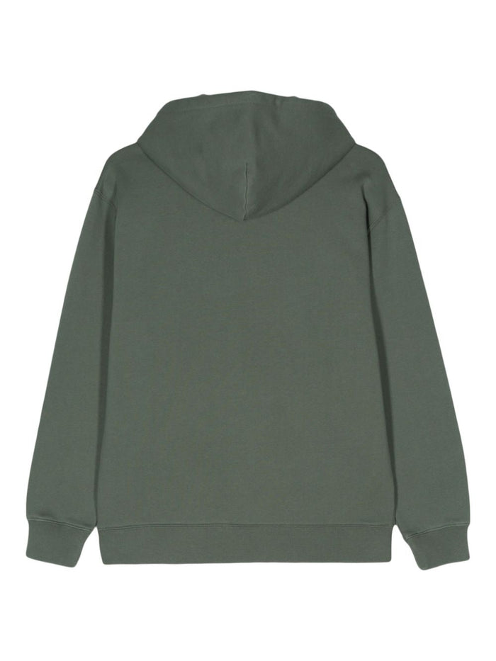 Carhartt Felpa Verde Donna Cappuccio Ricamo Logo 2