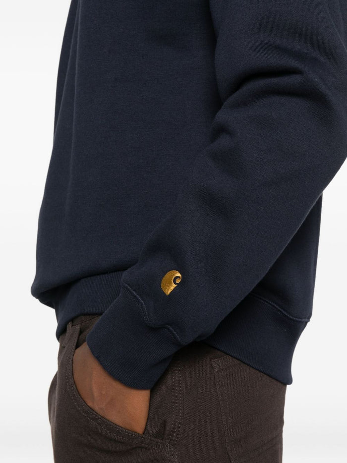 Carhartt Wip Micro Script Herren Sweatshirt Blau 3