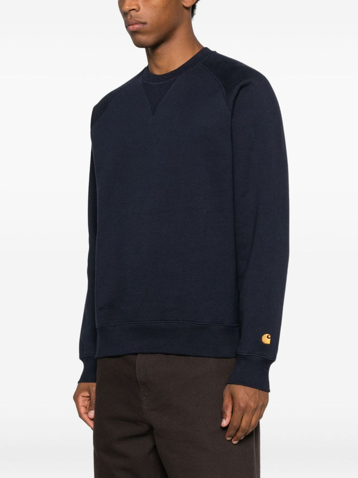 Carhartt Wip Micro Script Herren Sweatshirt Blau 1