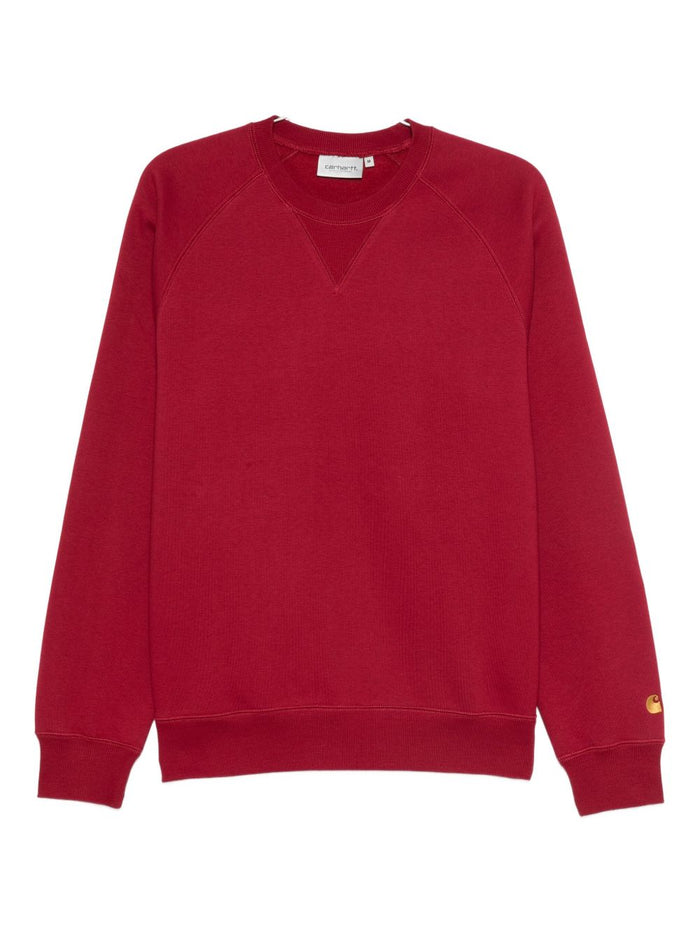 Carhartt Wip Herren-Sweatshirt mit Mikro-Stickerei-Logo in Rot 5