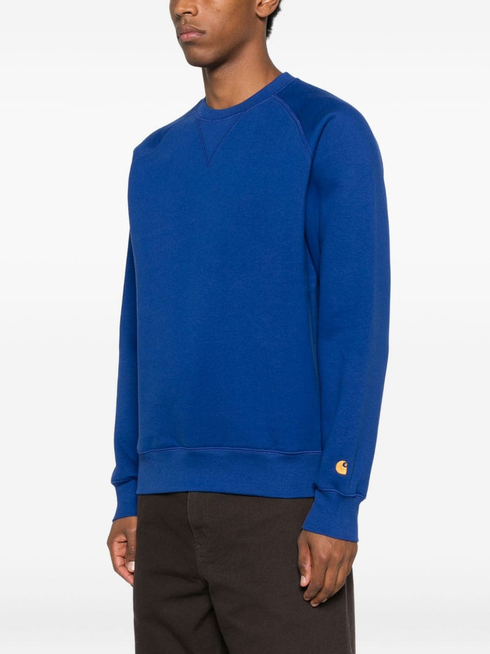 Carhartt Wip Herren-Sweatshirt mit Mikro-Stickerei-Logo in Blau 1