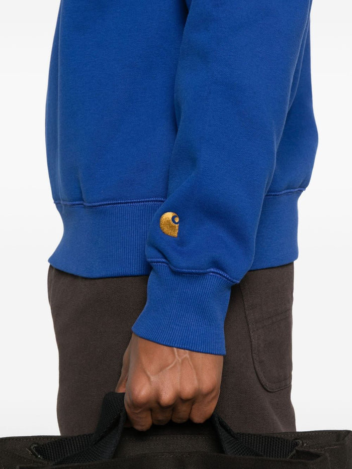 Carhartt Wip Herren-Sweatshirt mit Mikro-Stickerei-Logo in Blau 4