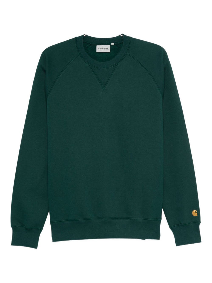 Carhartt WIP Chase Herren Sweatshirt in grün 5