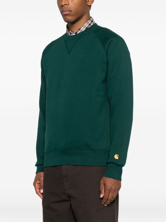 Carhartt WIP Chase Herren Sweatshirt in grün 1