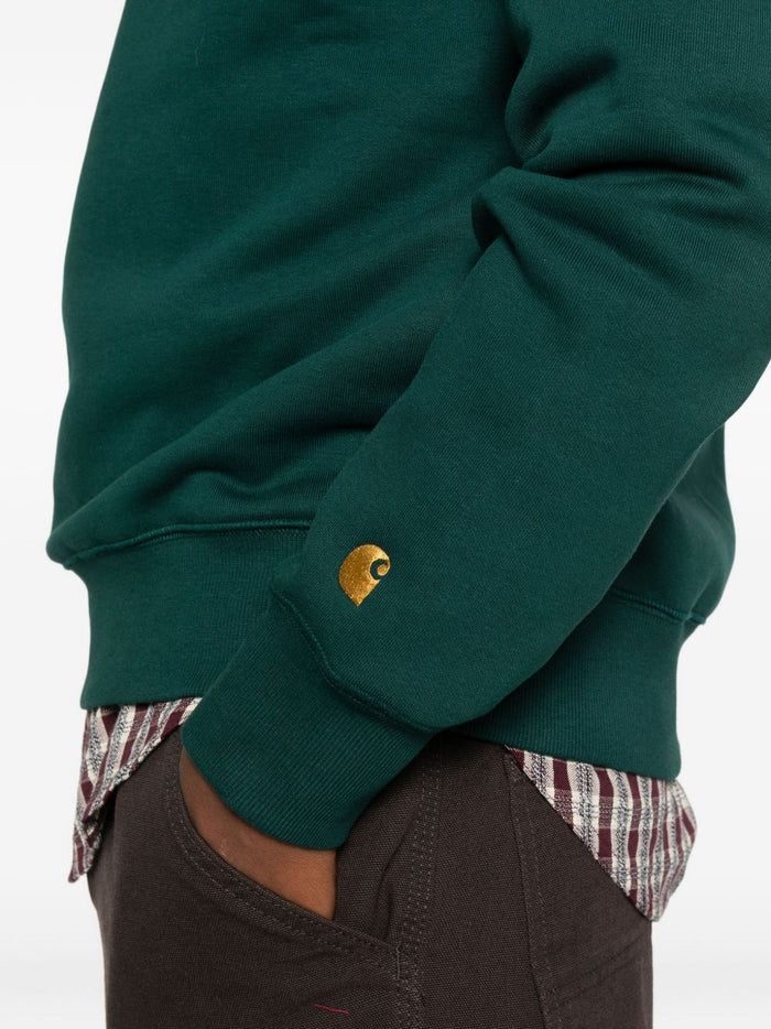 Carhartt WIP Chase Herren Sweatshirt in grün 4