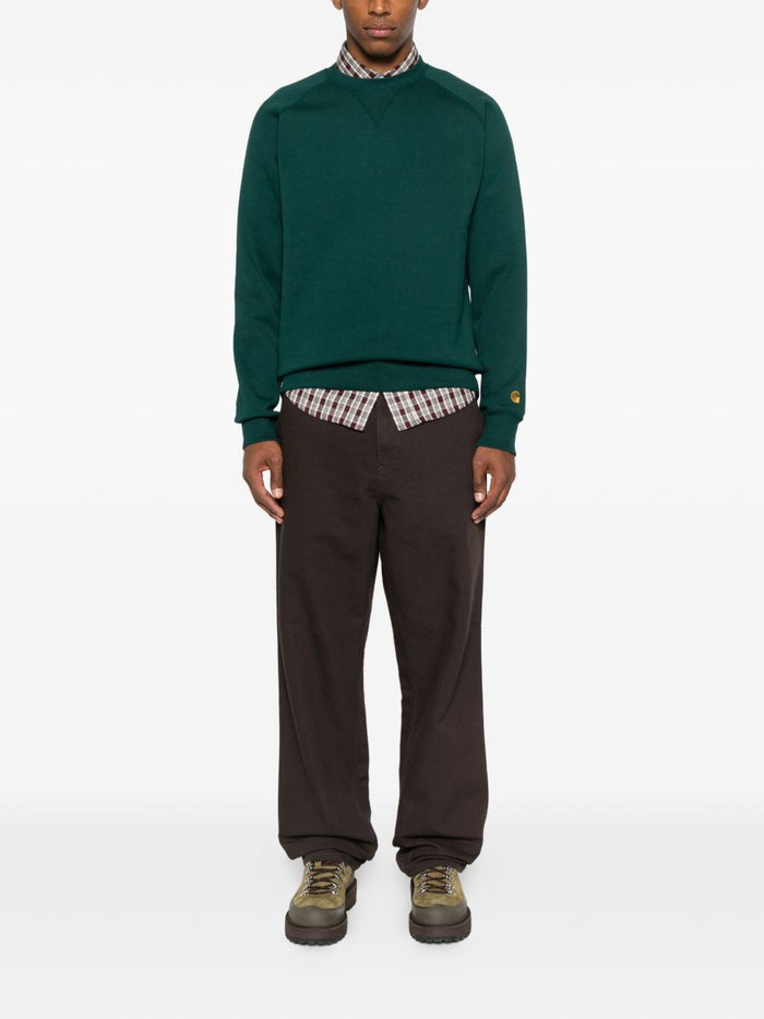 Carhartt WIP Chase Herren Sweatshirt in grün 2