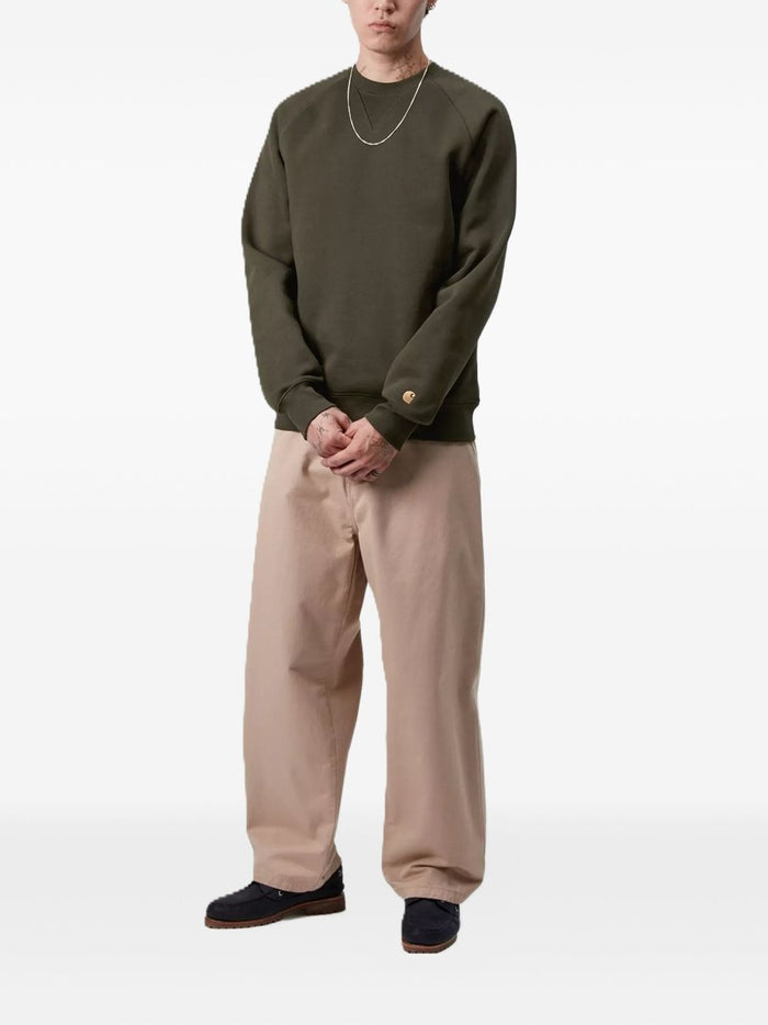 Carhartt Wip Felpa Verde Uomo Chase 1