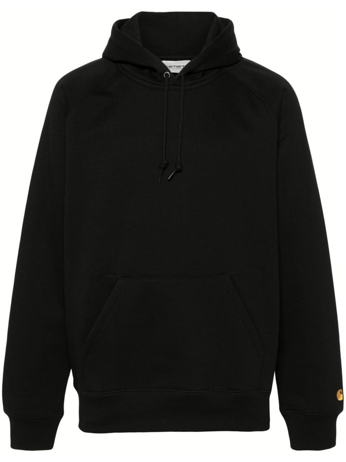 Carhartt Wip Herren Sweatshirt mit Kapuze Chase Schwarz 5