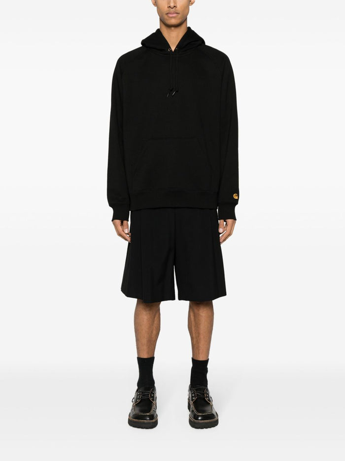 Carhartt Wip Herren Sweatshirt mit Kapuze Chase Schwarz 2