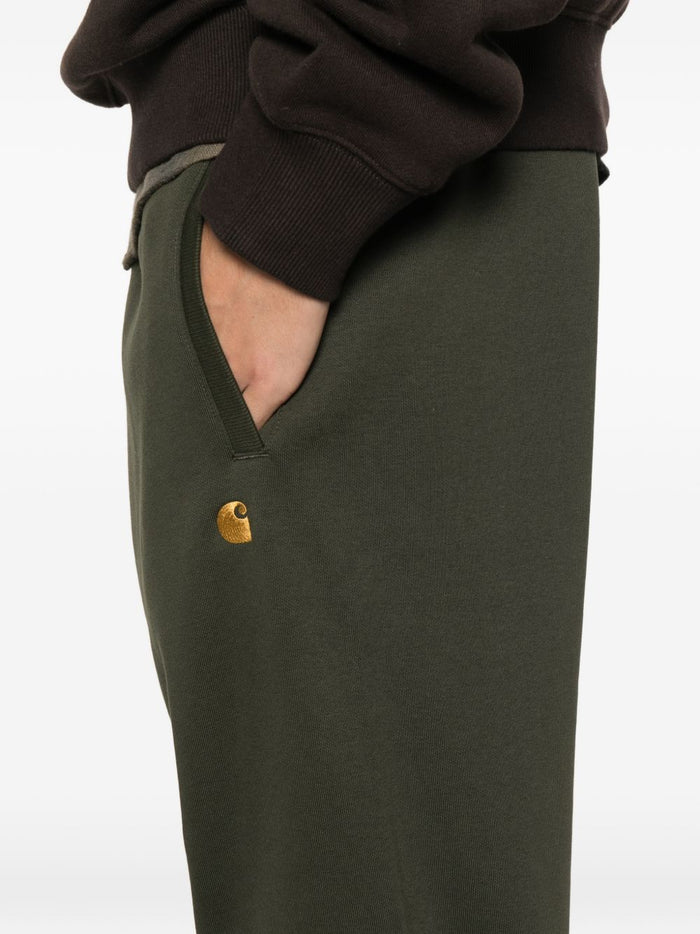 Carhartt Wip Pantalone Verde Uomo Chase Sweat Pant 4