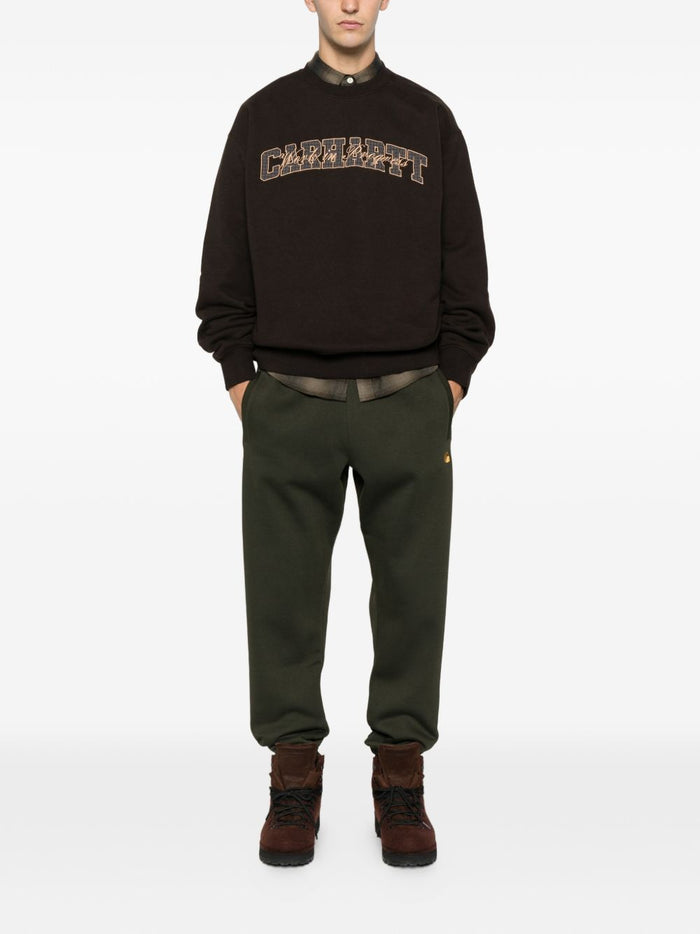 Carhartt Wip Pantalone Verde Uomo Chase Sweat Pant 2