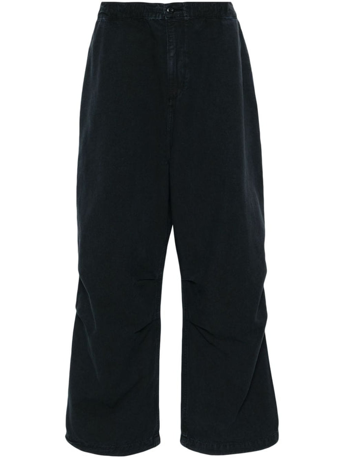 Carhartt Pantalone Nero Uomo Hubbard Gamba Ampia 5