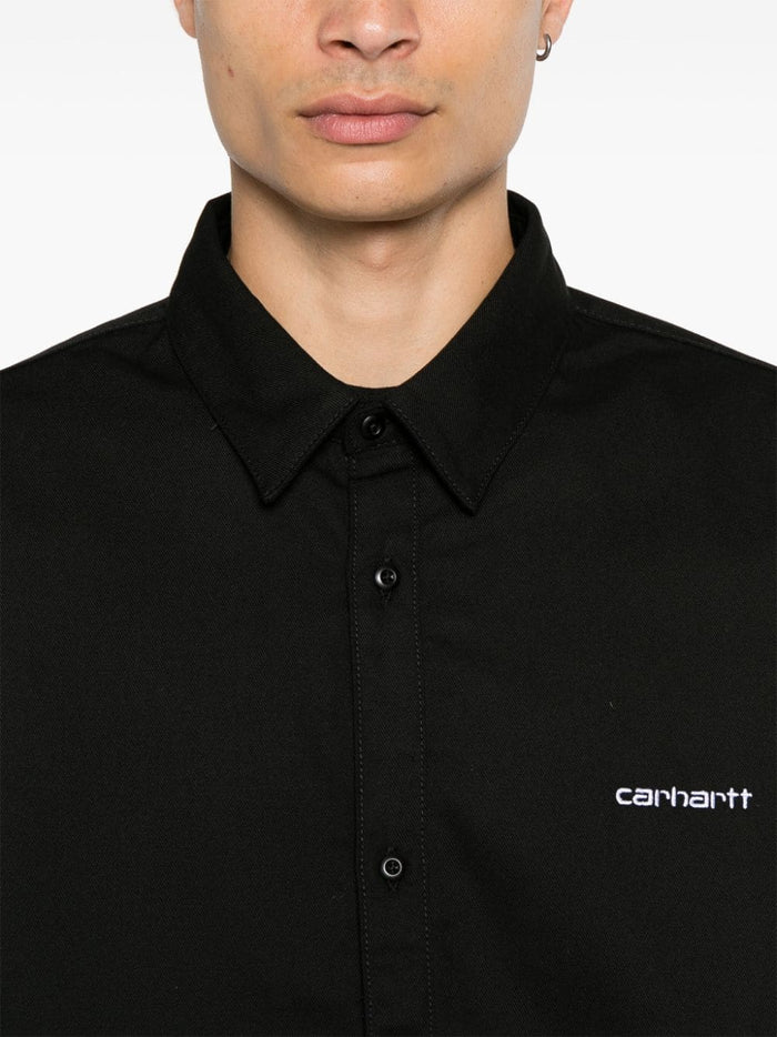 Carhartt Black Shirt Men Embroidery Logo 4